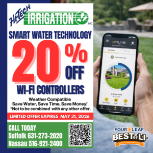 Smart Irrigation Technology on Long Island | 20% Off Wi-Fi Controllers